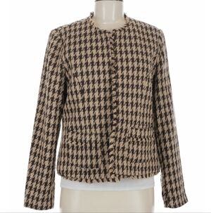 NWT! Nanette Lepore Carmel Chocolate Houndstooth Jacket